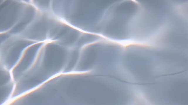 Sunlight reflects on the surface of the water, creating a shimmering pattern of ripples and light.