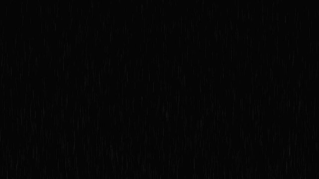 Heavy rain wall falling in front of the camera against black screen. Raindrops splashing.Rain raining motion overlay footage.Isolated Rain Loop on Black and green screen. Heavy rainstorm hitting black