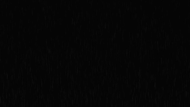 Heavy rain wall falling in front of the camera against black screen. Raindrops splashing.Rain raining motion overlay footage.Isolated Rain Loop on Black and green screen. Heavy rainstorm hitting black