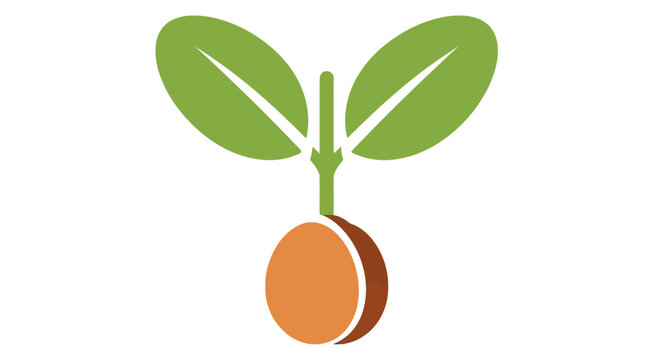 Sprout Icon: Seedling Growth, New Beginning, Plant Life, Organic Concept
