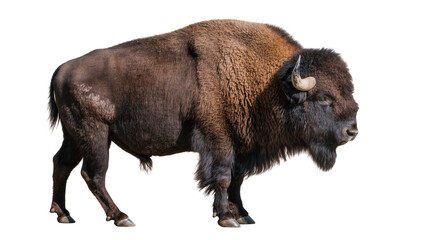 American Bison Male Standing Side View © Aino