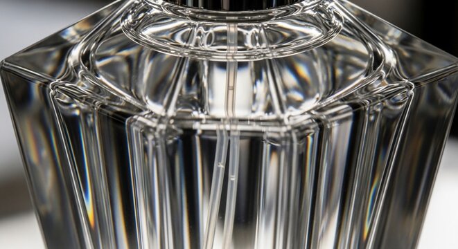 Crystal perfume bottle detail