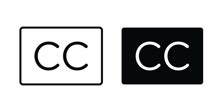 Closed caption icon