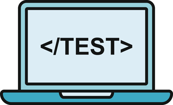 Laptop showing code for software development, testing, and debugging