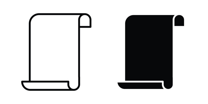 Scroll paper icon