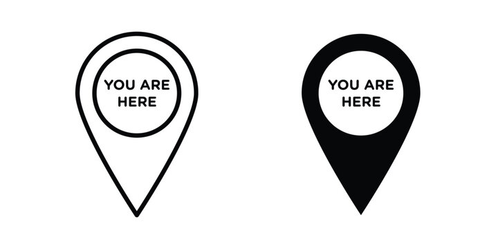 You are here pointer icon