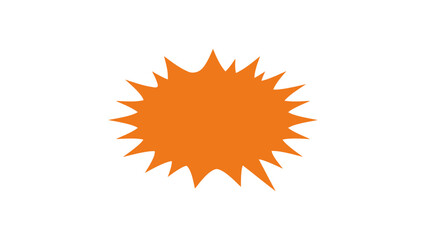 Orange starburst burst icon flat vector illustration design for special offer and marketing promotion discount symbol © PNG PFFICIAL