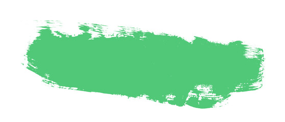 Obraz premium Abstract Emerald Brush Stroke Ribbon Banner for Text Overlay and Caption png transparent background