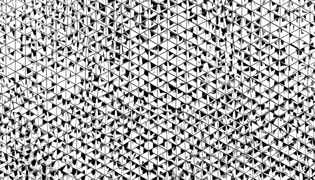 Abstract geometric texture pattern with black and white digital noise and lines, retro digital glitch effect