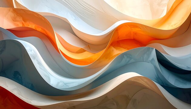 Vibrant abstract waves color background texture.