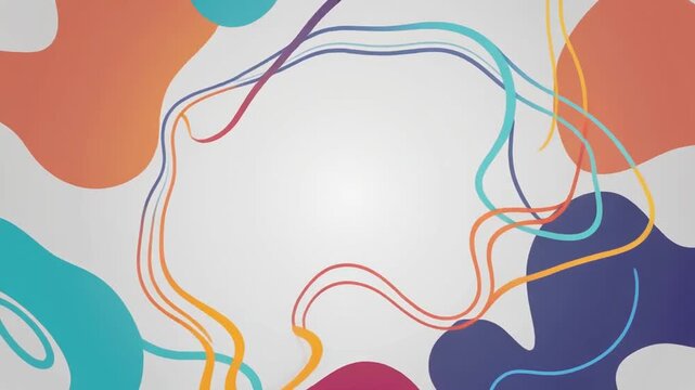 abstract fluid motion animation with vibrant color transitions