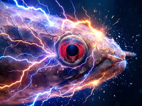 snackehead eye with electrical shock