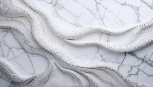 White Marble Background With Soft Gradient Veins