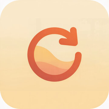 clean minimalist app icon a single thick