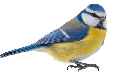 Blue tit bird with yellow and blue feathers © Fried