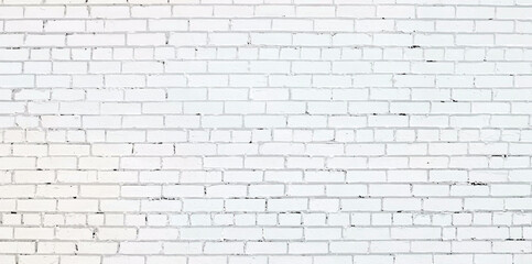 Fototapeta premium white brick wall. Minimal white brick wall with visible seams and slight grunge marks, ideal for use in backgrounds, mockups, or architectural visuals