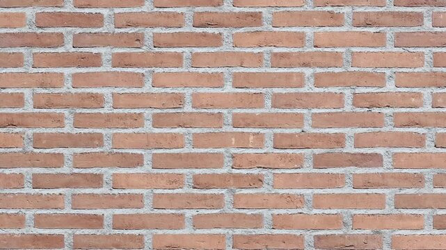 Close-up of an old brick wall in a destroyed building. Stone wall texture