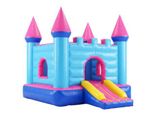 Inflatable castle bounce house isolated on transparent background © Photo Find