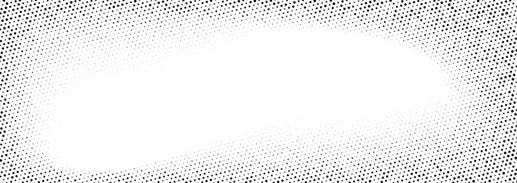 Aged halftone noise gradient texture with dense dot matrix, monochrome grunge surface, vintage graphic design backdrop.