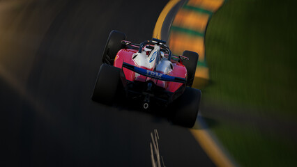 Obraz premium Ferrari F1 2026 3D illustration, 8 jun, 2026, Sao Paulo, Brazil.