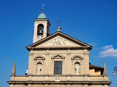 Historic church of Santi Pietro e Paolo at Saronno, Varese province, Italy