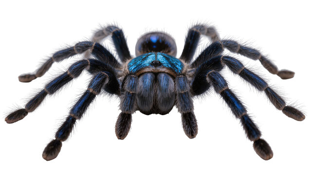 Blue Tarantula Spider with Hairy Legs
