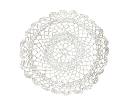 round floral lace doily