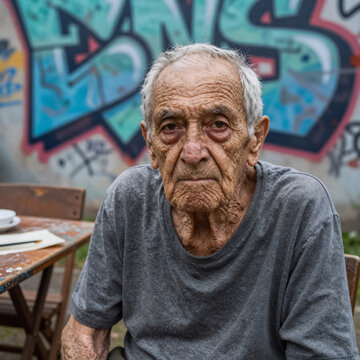 Graffiti Brain Expertise. Loss Of Brain Function And Memories Due To Dementia Disease
