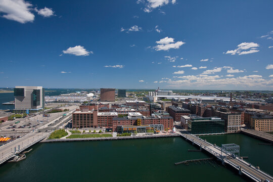 High angle view of a city