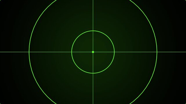 glowing radar screen animation. Radar point to detect enemy position