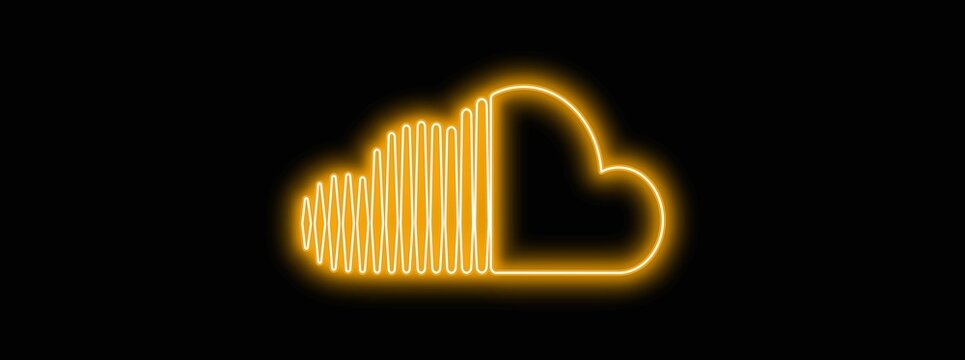 soundcloud background.soundcloud logo.soundcloud concept