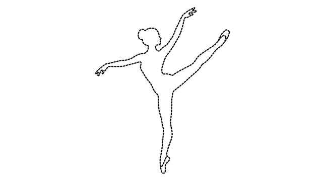 Graceful ballerina performing a dance pose with elegance and poise.