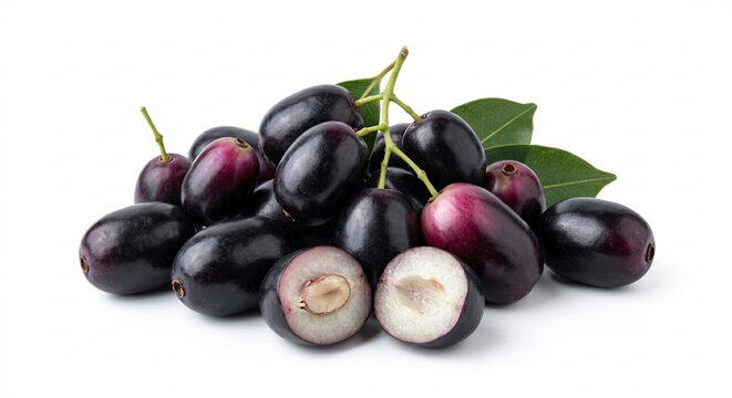 jambul fruit, isolated PNG white background