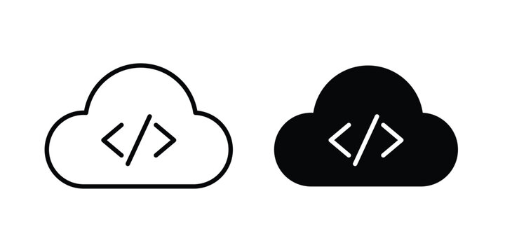 Cloud code icon