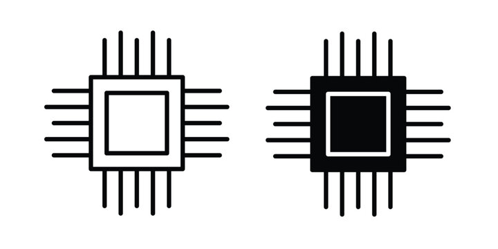 Computer chip icon