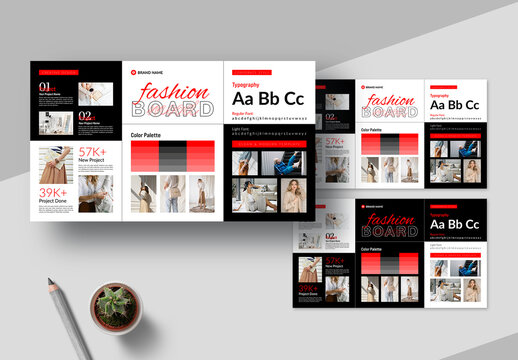 Creative Mood Board Template Layout