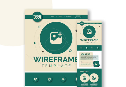 Creative Website UI Wireframe Design