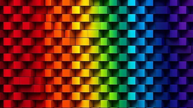 Digital color mosaic square abstract background