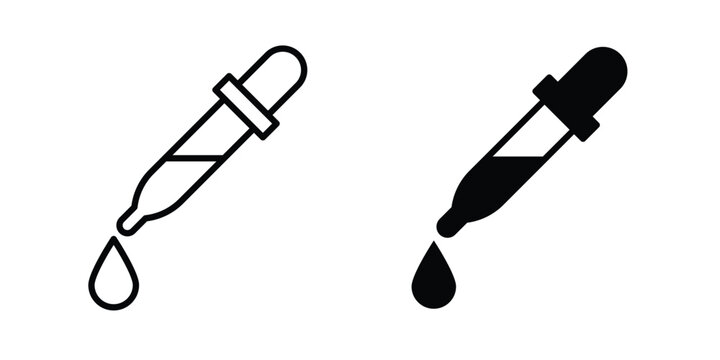Eye dropper half icon