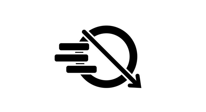 No Speed Limit Sign Symbol Icon.
