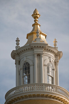 High section view of a government building