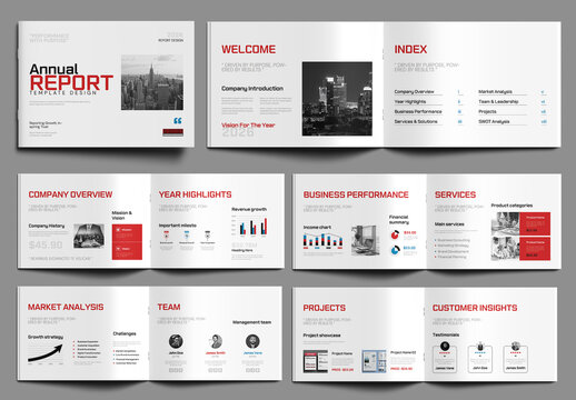 Annual Report Corporate Design Template