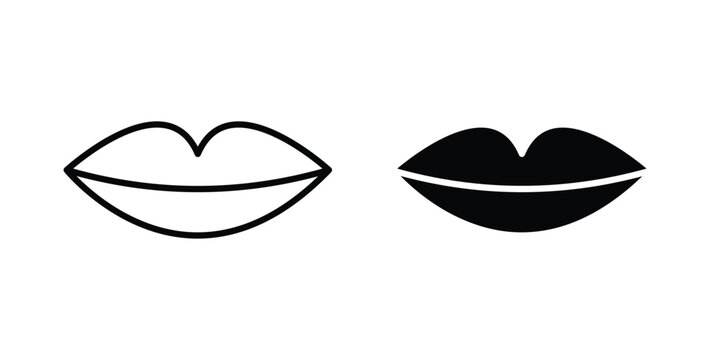 Big lips icon