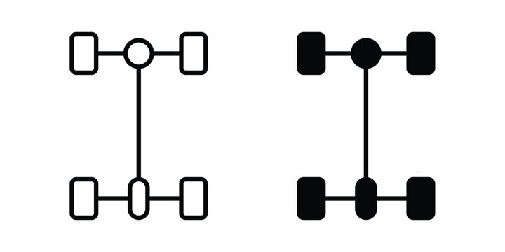 Car chassis icon