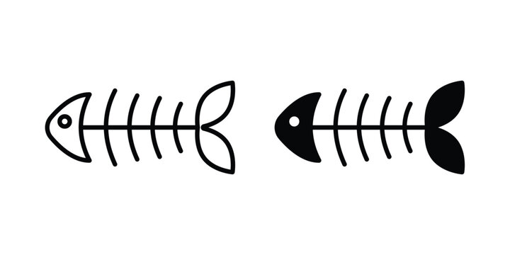 Fish bone icon