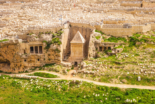 Zechariah Tomb in Kidron Valley, Jerusalem, Israel