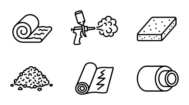 Building Insulation Materials, Spray Foam, Rolled Insulation, Loose Fill, Foam Board, Construction