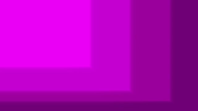 Abstract pink neon rectangular gradient animation background with futuristic geometric glow