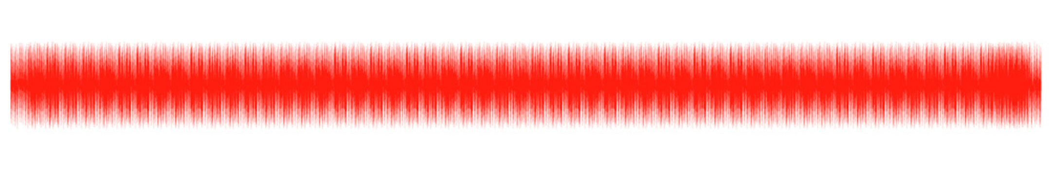 Red audio waveform on Transparent background. Digital sound wave visualization background. Music frequency amplitude waveform graphic.