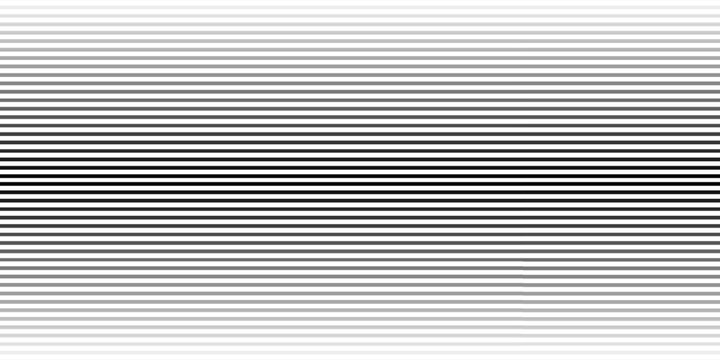 Horizontal line pattern. From thin line to thick. Parallel stripe. Black streak on white background. Straight gradation stripes. Abstract geometric patern.